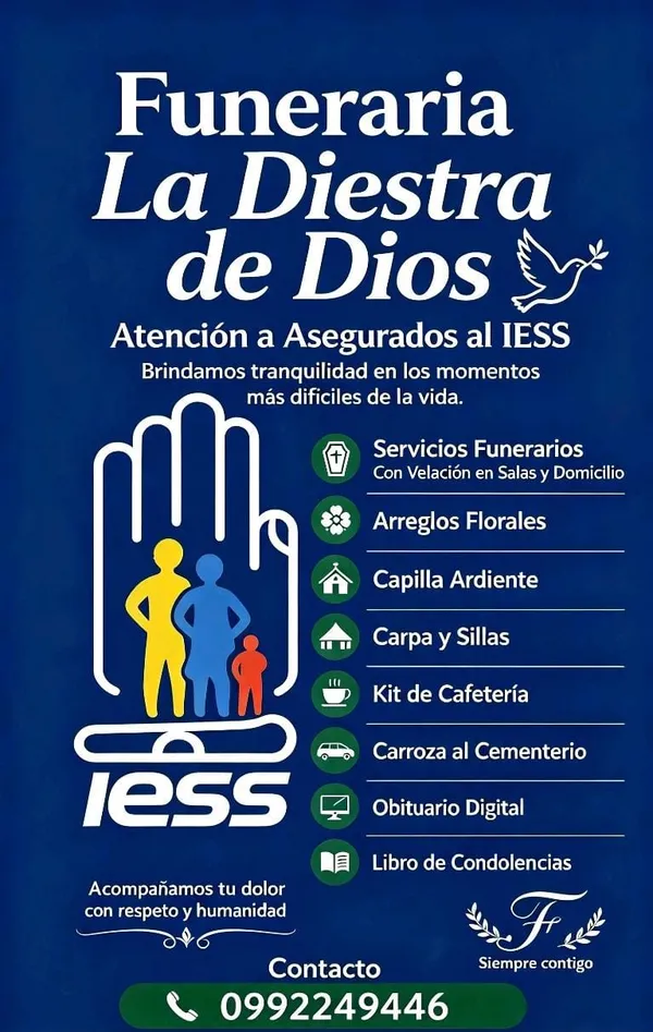 Atención a asegurados del IESS: detalle de los servicios funerarios incluidos